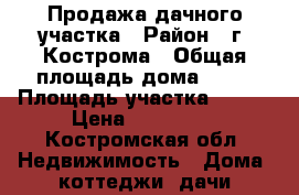 Продажа дачного участка › Район ­ г. Кострома › Общая площадь дома ­ 20 › Площадь участка ­ 514 › Цена ­ 220 000 - Костромская обл. Недвижимость » Дома, коттеджи, дачи продажа   . Костромская обл.